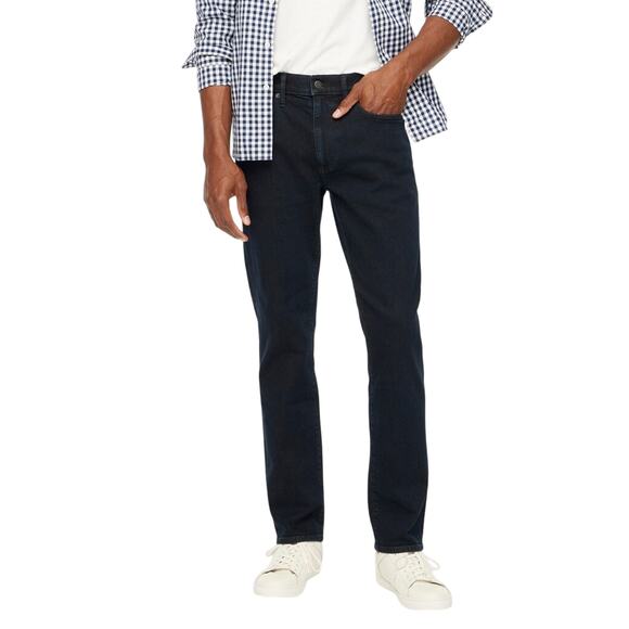 J.Crew Men’s Straight Fit Flex Jeans 32x32 Dark Indigo Mid-Rise NWOT - Picture 1 of 7